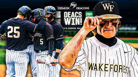 Game Day With 2 Team In College Baseball Wake Forest YouTube