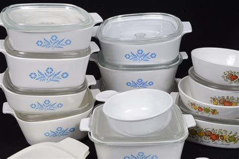 Vintage CorningWare Covered Ceramic Cookware | EBTH