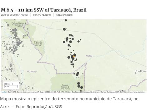 Terremoto Magnitude No Acre O Maior J Registrado Na Hist Ria