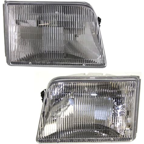 Headlights Headlamps Left And Right Pair Set For 93 97 Ford Ranger Pickup Truck Ebay