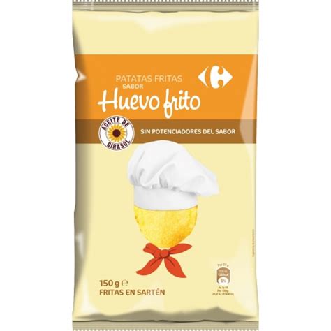 Patatas Fritas Sabor Huevo Frito Carrefour Sin Gluten Y Sin Lactosa 150