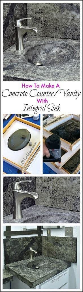 HOW TO MAKE A CONCRETE COUNTERTOP OR VANITY WITH INTEGRAL SINK - Do-It ...