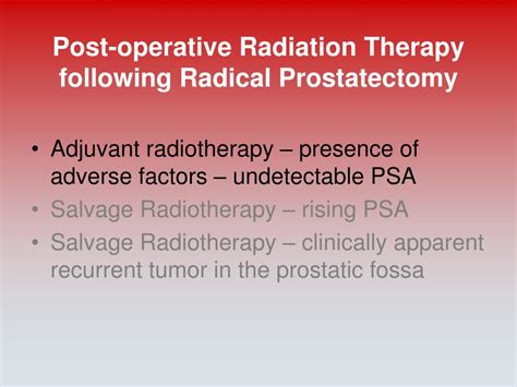 PPT - Post-operative Radiation Therapy following Radical Prostatectomy ...