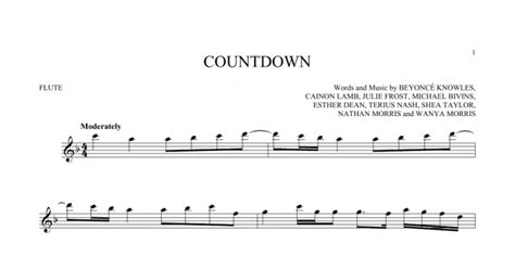 Countdown Flute Solo Print Sheet Music Now