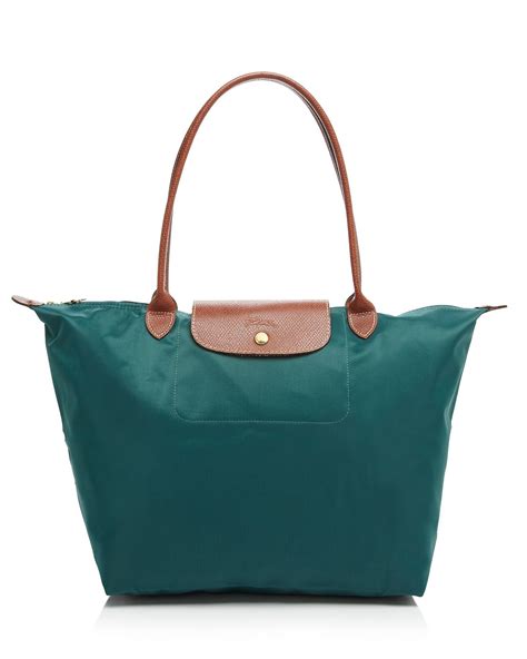 Longchamp Le Pliage Large Shoulder Tote In Green Cedar Lyst