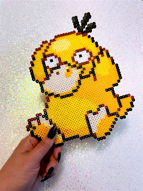 Pokémon Psyduck Perler Bead Art Etsy