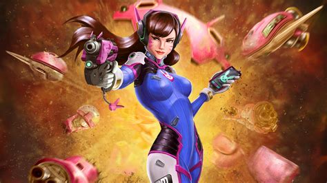 X Artworks Dva Overwatch P Resolution Hd K Wallpapers