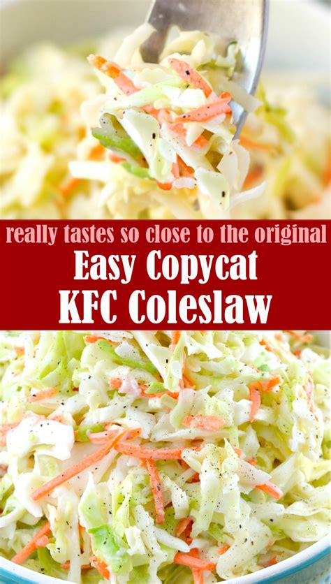 Easy KFC Coleslaw Recipe Lindsy S Kitchen