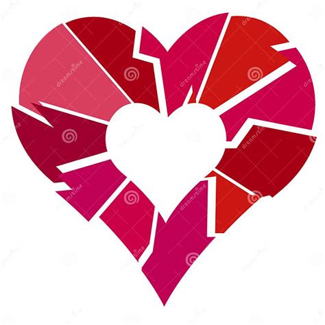 Broken Heart Stock Illustration Illustration Of Hearts 1609686