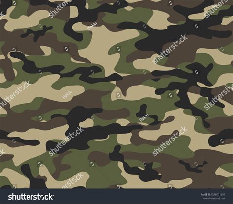 Army Camouflage Military Print Pattern New Stock Vector (Royalty Free ...