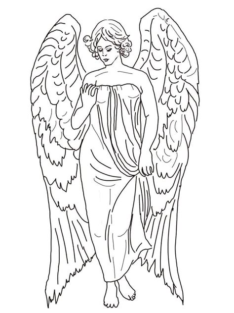 Coloriage L Ange T L Charger Et Imprimer Gratuit Sur Coloriageenfant