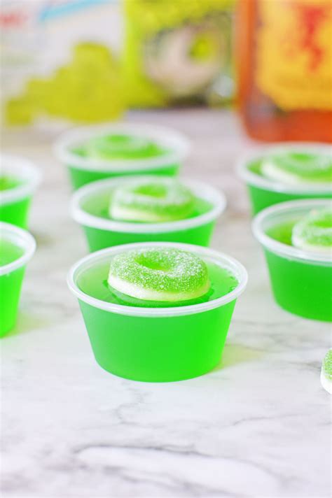 Green Apple Fireball Jello Shots