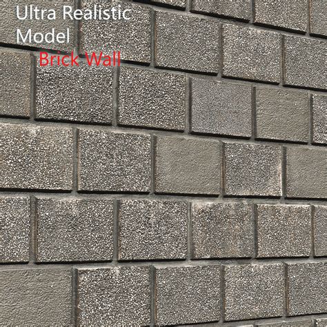 Ultra Realistic Brick Wall 3d Model Cgtrader