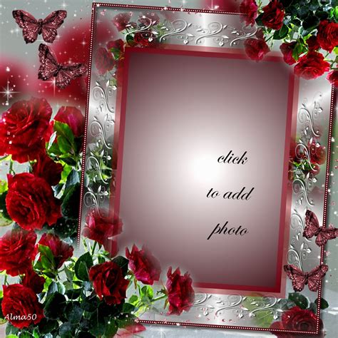 Alma S Other Photo Album Frames June Red Roses Frame Alma