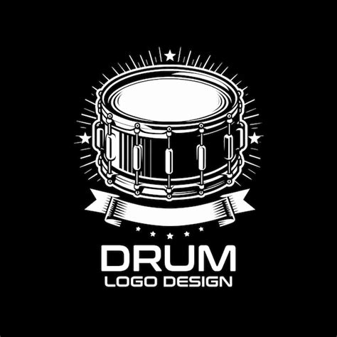 Premium Vector Drum Vector Logo Design