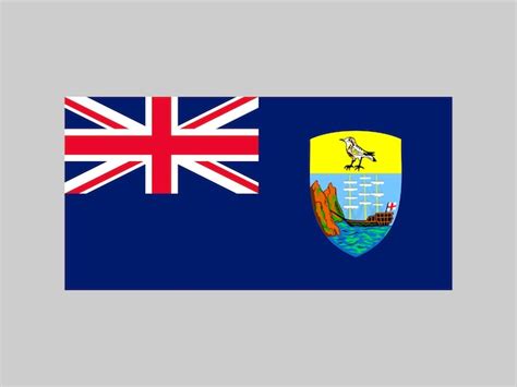 Premium Vector Saint Helena Ascension And Tristan Da Cunha Flag