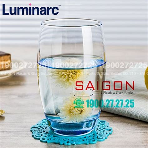 Ly Thủy Tinh Luminarc Salto Ice Blue 350ml Thủy Tinh Cao Cấp Chai