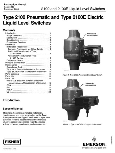 Emerson Switch Instruction Manual Manualslib