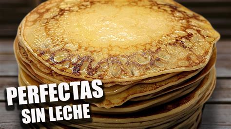 Como Hacer Panqueques Facil Y Rapido Receta Sin Leche Paso A Paso Youtube