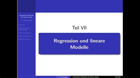 Kapitel 7 Regression Teil II YouTube