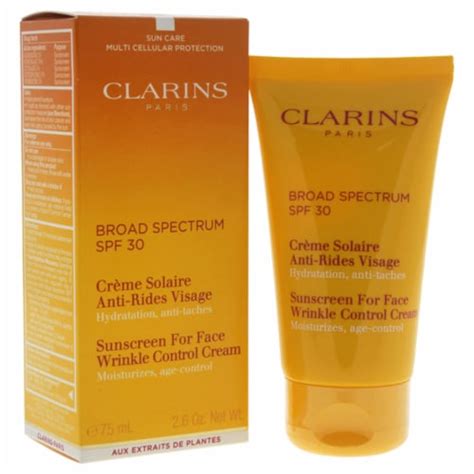 Sunscreen For Face Wrinkle Control Cream SPF 30 By Clarins For Women