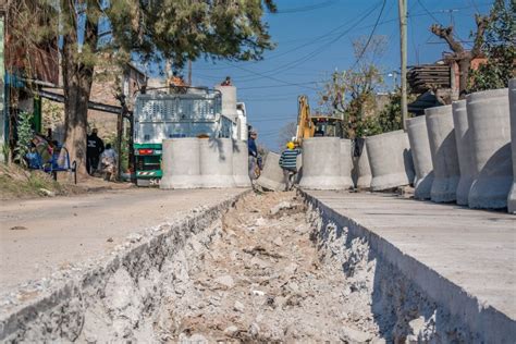 Moreno Avanzan Las Obras De Desag E Pluvial En Cuartel V