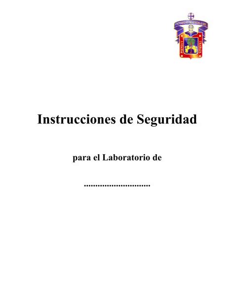 PDF Instrucciones De Seguridad Universidad De Guadalajararadio Cuci