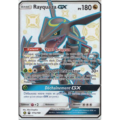 Rayquaza Gx Pv 180 177a 168 Chromatique Full Art Carte Full Art