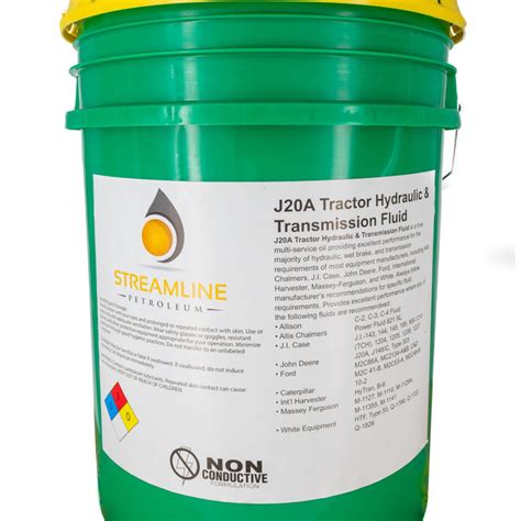 J20a Tractor Hydraulic Fluid Streamline Petroleum Products