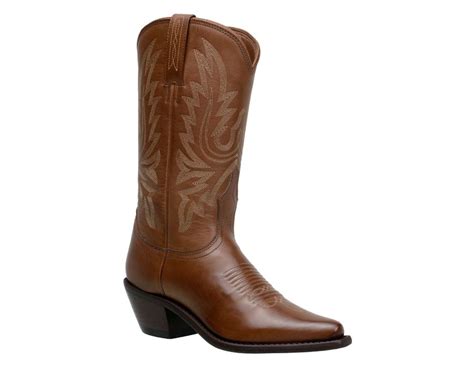 Bota Texana Country Feminina Bico Fino Couro Látego Pinhão JM Country