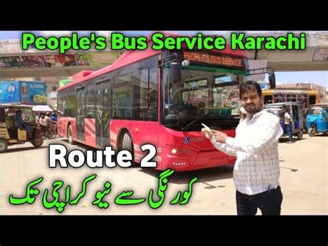 People Bus Service Karachi Red Line Bus Karachi Route Red Bus