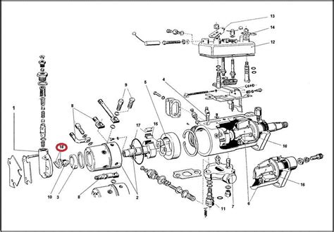 Ford 4000 Injector Pump Diagram Fuel System Ford 4000 4600 T