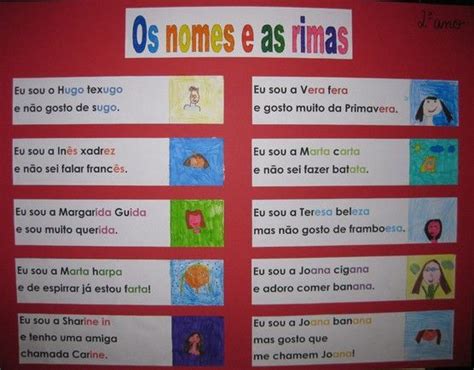 Projeto Rimas Mural Rimas Educa O Infantil Rimas Linguagem