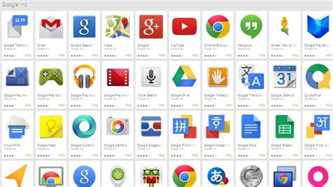 Complete List Of Android Apps From Google Inc Techtolead