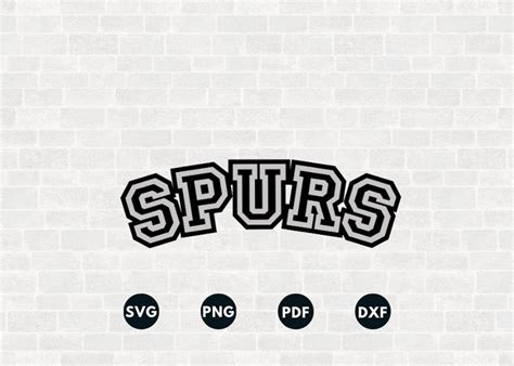 Spurs Svg, Spurs Template, Spurs Stencil, Basketball Gifts, Digital ...