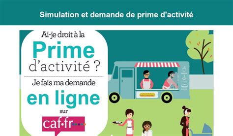 Demande de prime d activité Actualisation et dates de versement