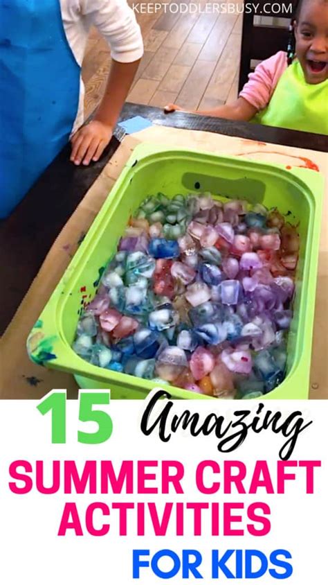 15 Amazing Summer Craft Activities For Kids