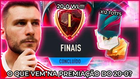 O QUE VEM NA PREMIAÇÃO DE ALGUÉM QUE FICA 20 0 NA WL FIFA 23