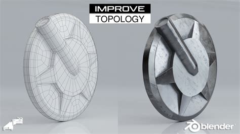 Improve Hard Surface Topology Blender Subdivision Surface Modeling