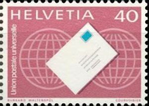 Stamp Letterpost UPU Switzerland U P U Universal Postal Union Mi