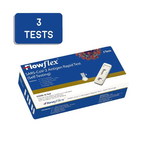 Exp June 2026 FlowFlex COVID 19 ART Antigen Rapid Test Kit 3 Tests