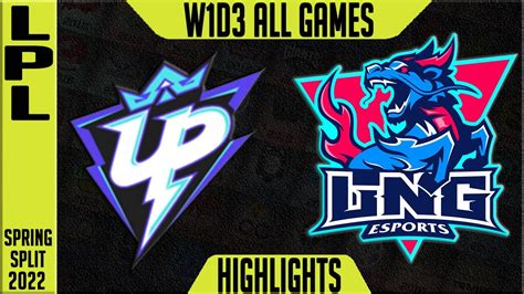 UP Vs LNG Highlights ALL GAMES LPL Spring 2022 W1D3 Ultra Prime Vs