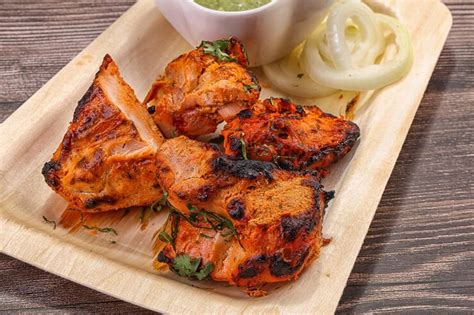 Premium Photo Indian Cuisine Tandoori Chicken Tikka Grilled Meat With Spices