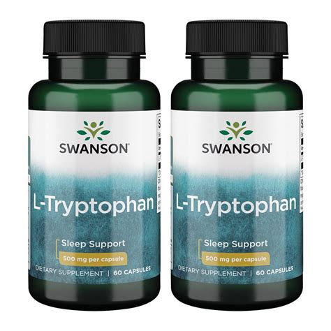 Swanson L Tryptophan Mg Caps Pack Walmart