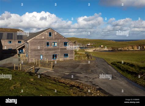 Fair Isle Bird observatory in 2018; Shetland; UK Stock Photo - Alamy