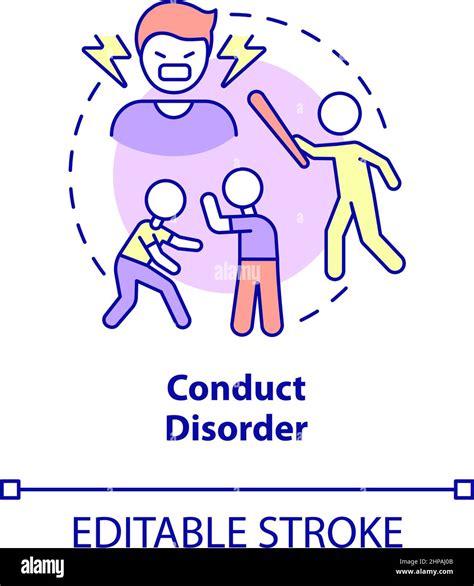 Conduct Disorder Concept Icon Stock Vector Image And Art Alamy