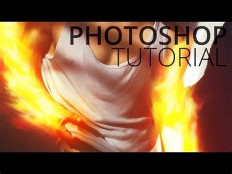 Photoshop Tutorial Feuer am Arm Hand Körper Model Objekt Flame