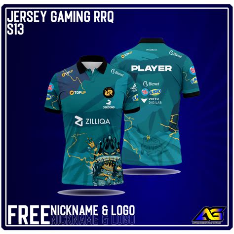 Jual Jersey Rrq Courage S Free Custome Nickname Dan Logo