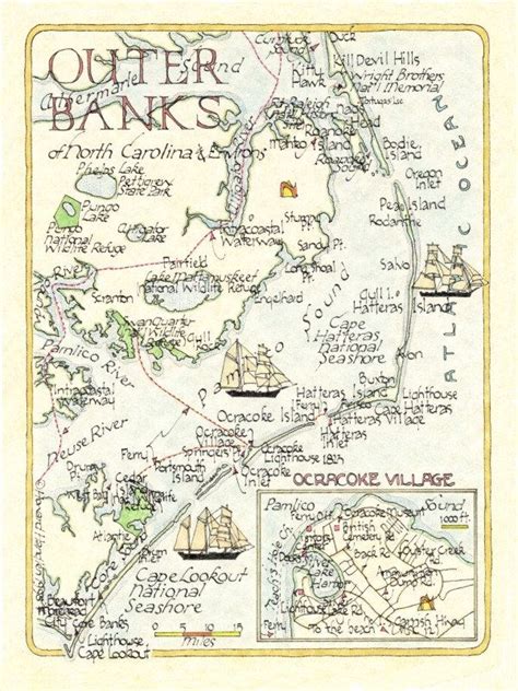 Printable Outer Banks Map | www.homillux.com