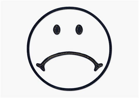 Sad Clipart Face Outline - Sad Happy Face Clipart Black And White, HD Png Download - kindpng